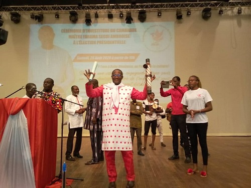 Présidentielle de 2020 au Burkina : Ségui Ambroise Farama, investi de la charge de faire triompher les idéaux de l’Organisation des peuples africains