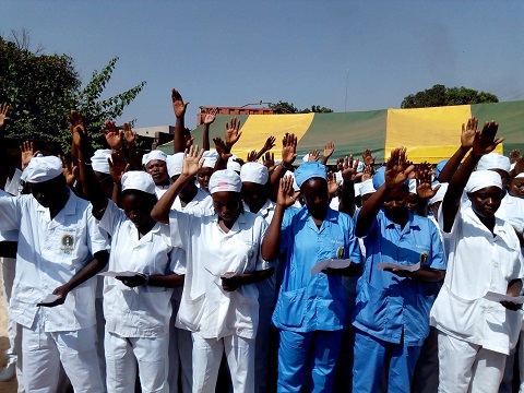 Ecole privée de santé Sainte Julie de Bobo : 100 agents de santé ont prêté serment