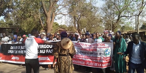 Marche de protestation contre les violences de Yirgou : Le collectif contre l’impunité et la stigmatisation des communautés demande justice pour les victimes