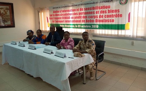 Aéroport de Bobo-Dioulasso : Les acteurs de contrôle outillés sur les enjeux de la libre circulation des personnes et des biens