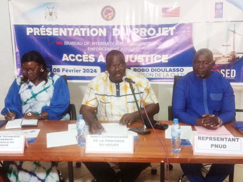Burkina : Le projet Accès à la justice présenté aux acteurs des Hauts-Bassins et de la Boucle du Mouhoun